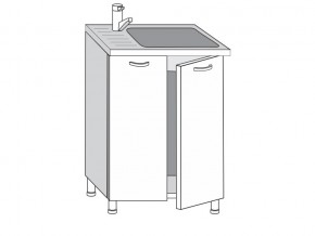 2.60.2мн Шкаф-стол на 600мм под накладную мойку с 2-мя дверцами в Ханты-Мансийске - hanty-mansijsk.magazin-mebel74.ru | фото