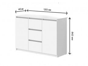 Комод с 3-мя ящиками и дверками СГ Модерн в Ханты-Мансийске - hanty-mansijsk.magazin-mebel74.ru | фото