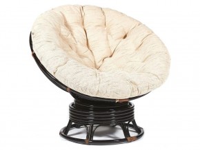 Кресло-качалка Papasan w 23/01 B с подушкой Antique brown, ткань Старт в Ханты-Мансийске - hanty-mansijsk.magazin-mebel74.ru | фото