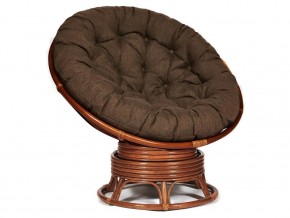 Кресло-качалка Papasan w 23/01 B с подушкой Pecan, ткань Коричневый в Ханты-Мансийске - hanty-mansijsk.magazin-mebel74.ru | фото