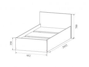 Кровать одинарная (Без матраца 0,9*2,0) в Ханты-Мансийске - hanty-mansijsk.magazin-mebel74.ru | фото