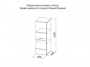 Шкаф навесной (глухой) Левый в Ханты-Мансийске - hanty-mansijsk.magazin-mebel74.ru | фото